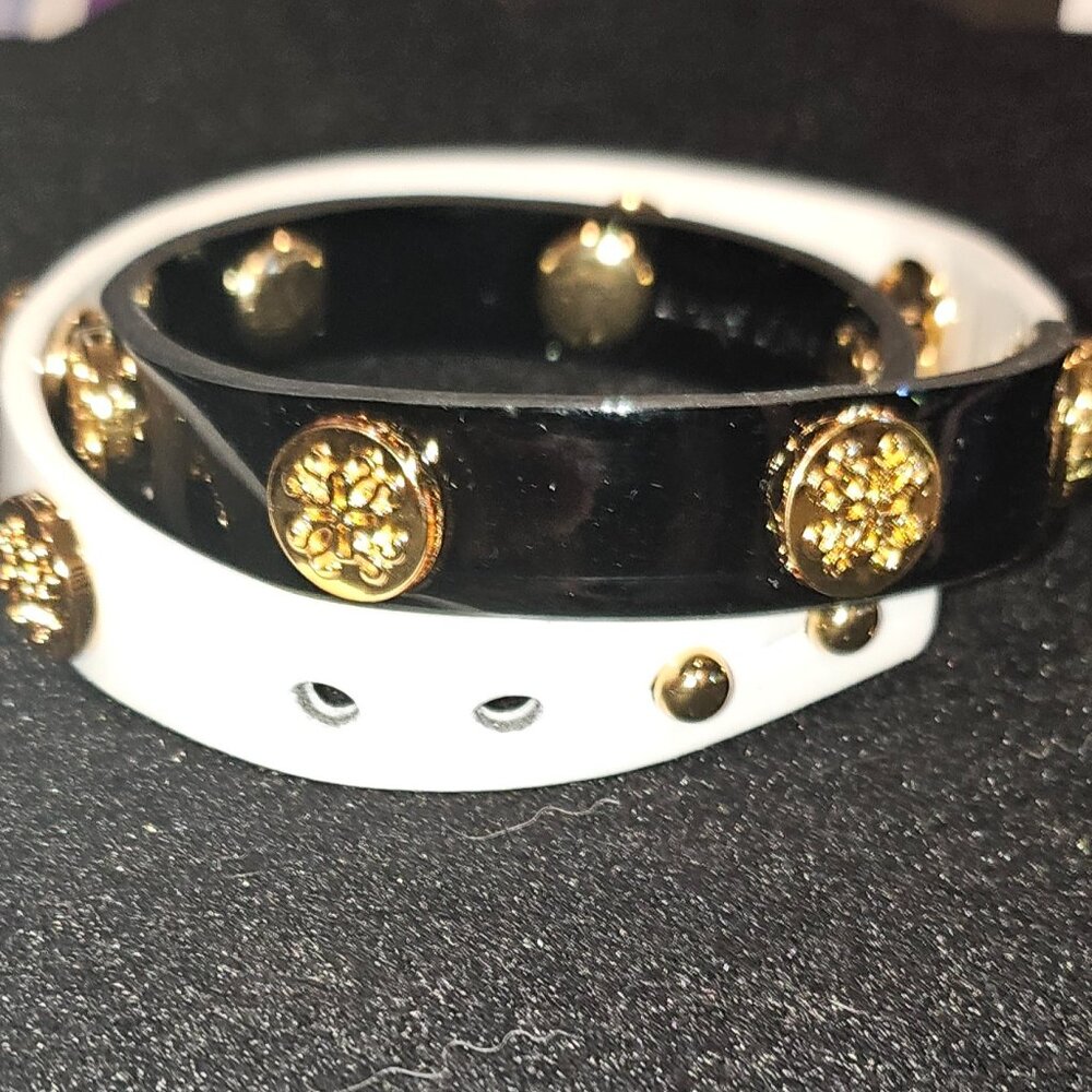 Rustic Cuff Eclipse Double Wrap Black, White, & G… - image 2